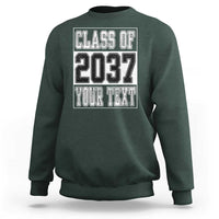 Personalized Class of 2037 Sweatshirt Custom Name Grow With Me To Graduation - Wonder Print Shop