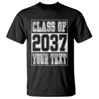 Personalized Class of 2037 T Shirt Custom Name Grow With Me To Graduation - Wonder Print Shop
