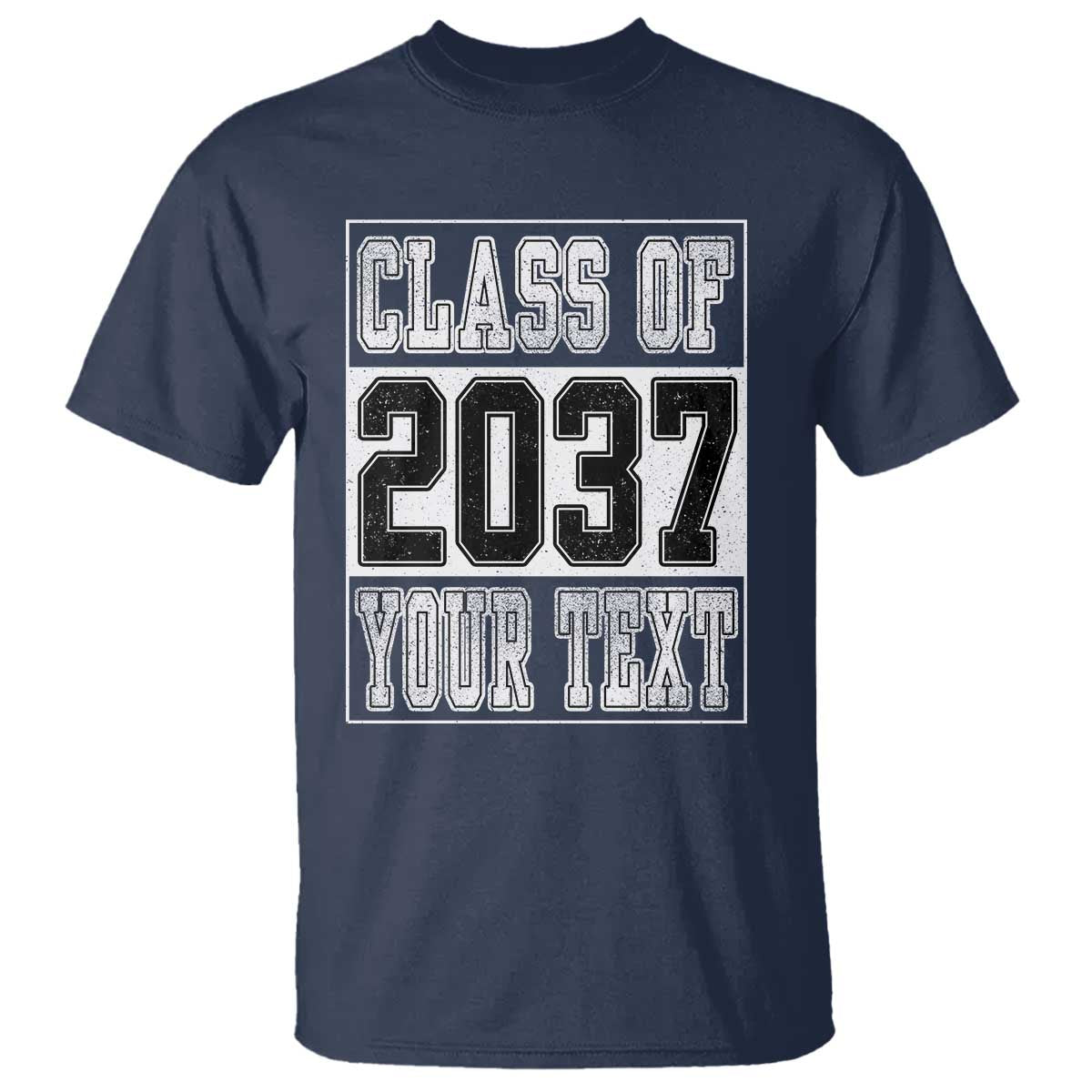 Personalized Class of 2037 T Shirt Custom Name Grow With Me To Graduation - Wonder Print Shop