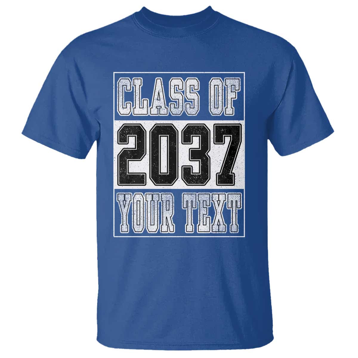 Personalized Class of 2037 T Shirt Custom Name Grow With Me To Graduation - Wonder Print Shop
