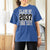 Personalized Class of 2037 T Shirt For Women Custom Name Grow With Me To Graduation - Wonder Print Shop