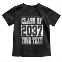 Personalized Class of 2037 Toddler T Shirt Custom Name Grow With Me To Graduation - Wonder Print Shop