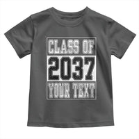Personalized Class of 2037 Toddler T Shirt Custom Name Grow With Me To Graduation - Wonder Print Shop