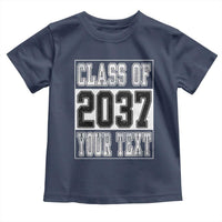 Personalized Class of 2037 Toddler T Shirt Custom Name Grow With Me To Graduation - Wonder Print Shop