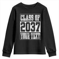 Personalized Class of 2037 Youth Sweatshirt Custom Name Grow With Me To Graduation - Wonder Print Shop