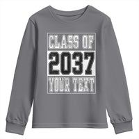 Personalized Class of 2037 Youth Sweatshirt Custom Name Grow With Me To Graduation - Wonder Print Shop