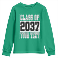 Personalized Class of 2037 Youth Sweatshirt Custom Name Grow With Me To Graduation - Wonder Print Shop