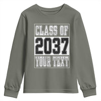 Personalized Class of 2037 Youth Sweatshirt Custom Name Grow With Me To Graduation - Wonder Print Shop
