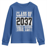 Personalized Class of 2037 Youth Sweatshirt Custom Name Grow With Me To Graduation - Wonder Print Shop