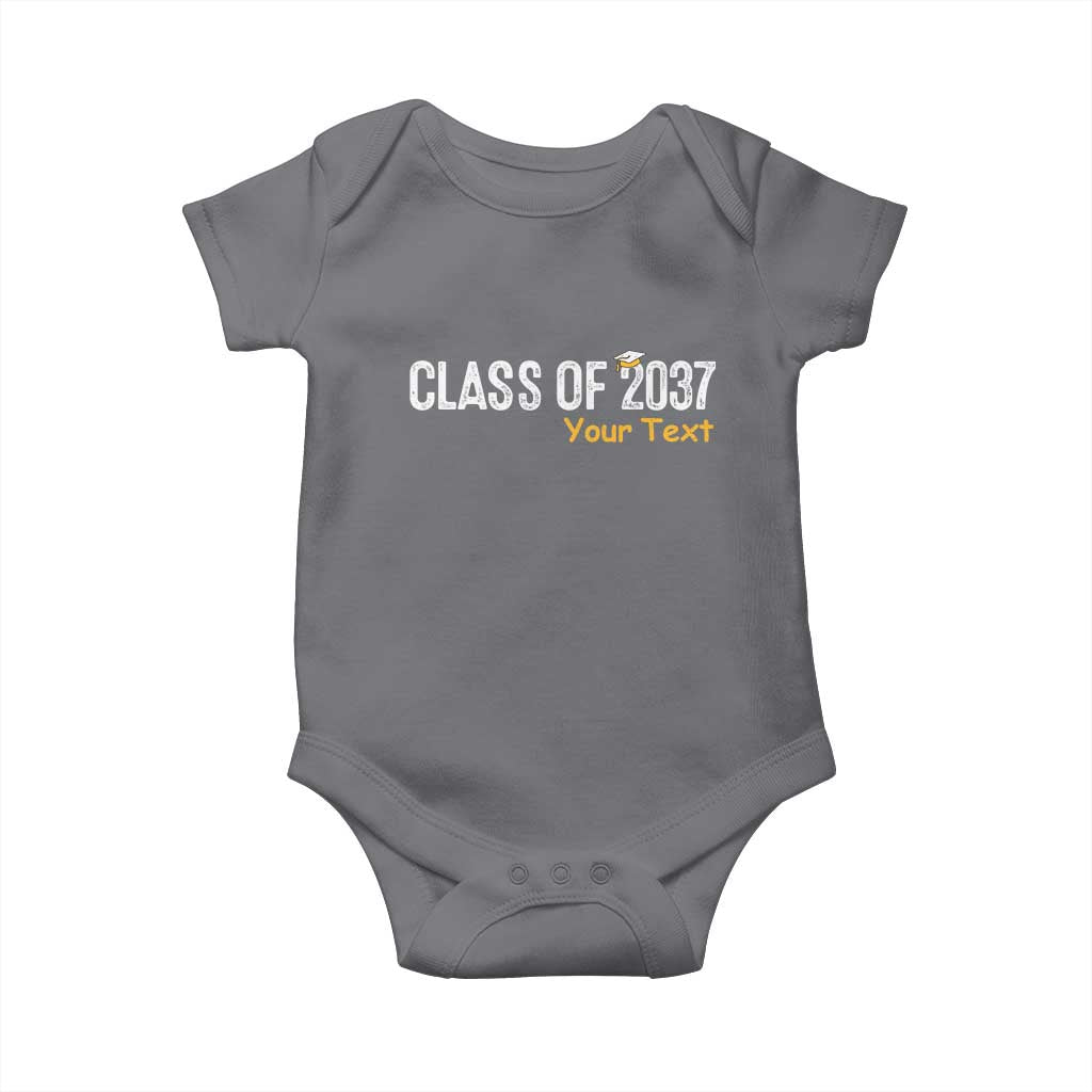 Personalized Class of 2037 Baby Onesie Custom Name Grow With Me Graduation - Wonder Print Shop