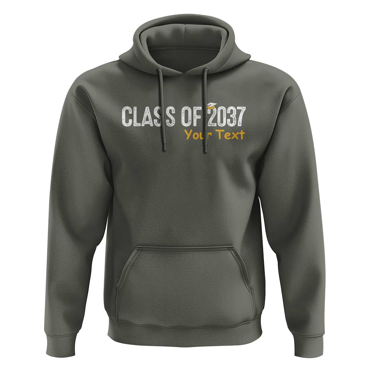 Personalized Class of 2037 Hoodie Custom Name Grow With Me Graduation - Wonder Print Shop
