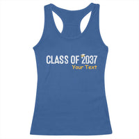 Personalized Class of 2037 Racerback Tank Top Custom Name Grow With Me Graduation - Wonder Print Shop