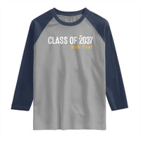 Personalized Class of 2037 Raglan Shirt Custom Name Grow With Me Graduation - Wonder Print Shop