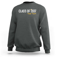 Personalized Class of 2037 Sweatshirt Custom Name Grow With Me Graduation - Wonder Print Shop