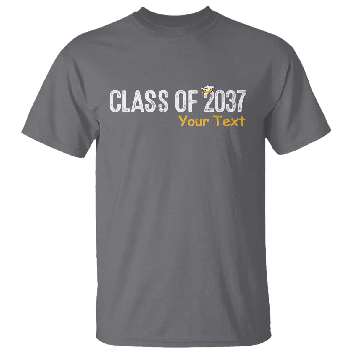 Personalized Class of 2037 T Shirt Custom Name Grow With Me Graduation - Wonder Print Shop