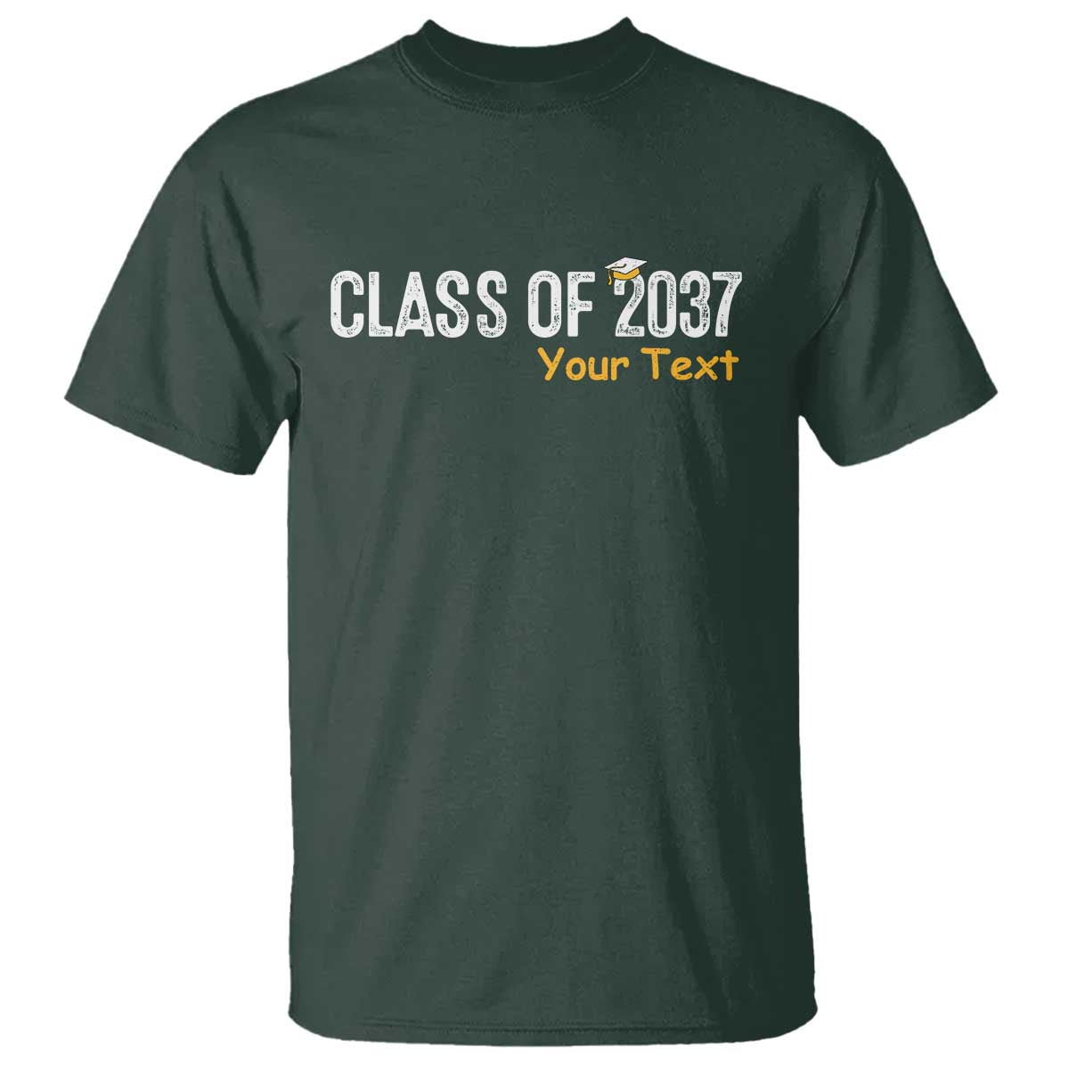 Personalized Class of 2037 T Shirt Custom Name Grow With Me Graduation - Wonder Print Shop