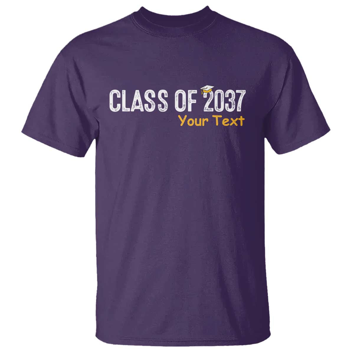 Personalized Class of 2037 T Shirt Custom Name Grow With Me Graduation - Wonder Print Shop