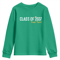 Personalized Class of 2037 Youth Sweatshirt Custom Name Grow With Me Graduation - Wonder Print Shop