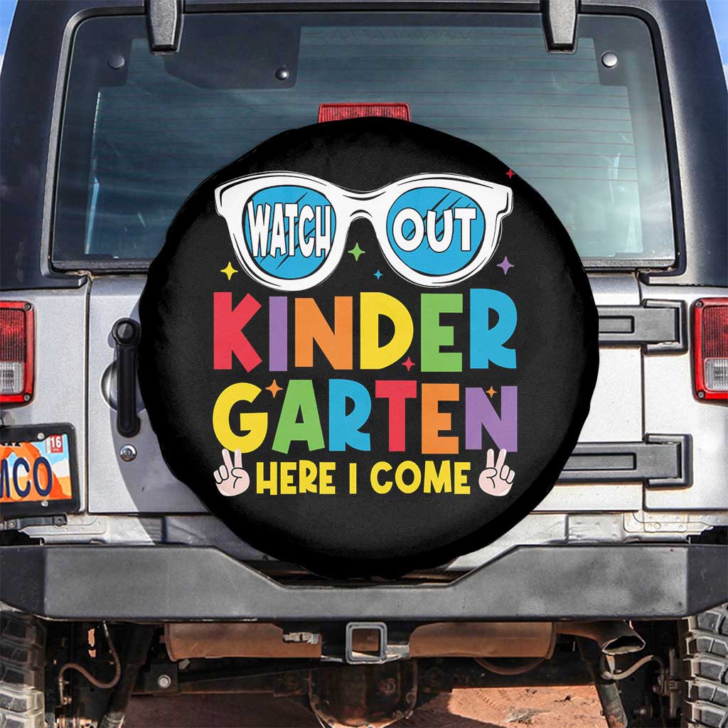 Back to School Kinder Spare Tire Cover Funny Kindergarten Teacher Team - Wonder Print Shop