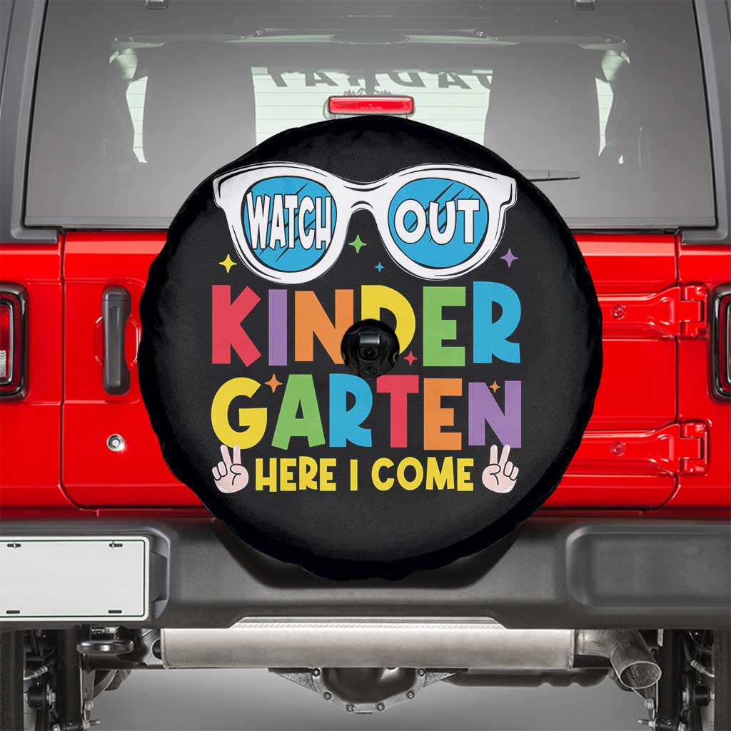 Back to School Kinder Spare Tire Cover Funny Kindergarten Teacher Team - Wonder Print Shop