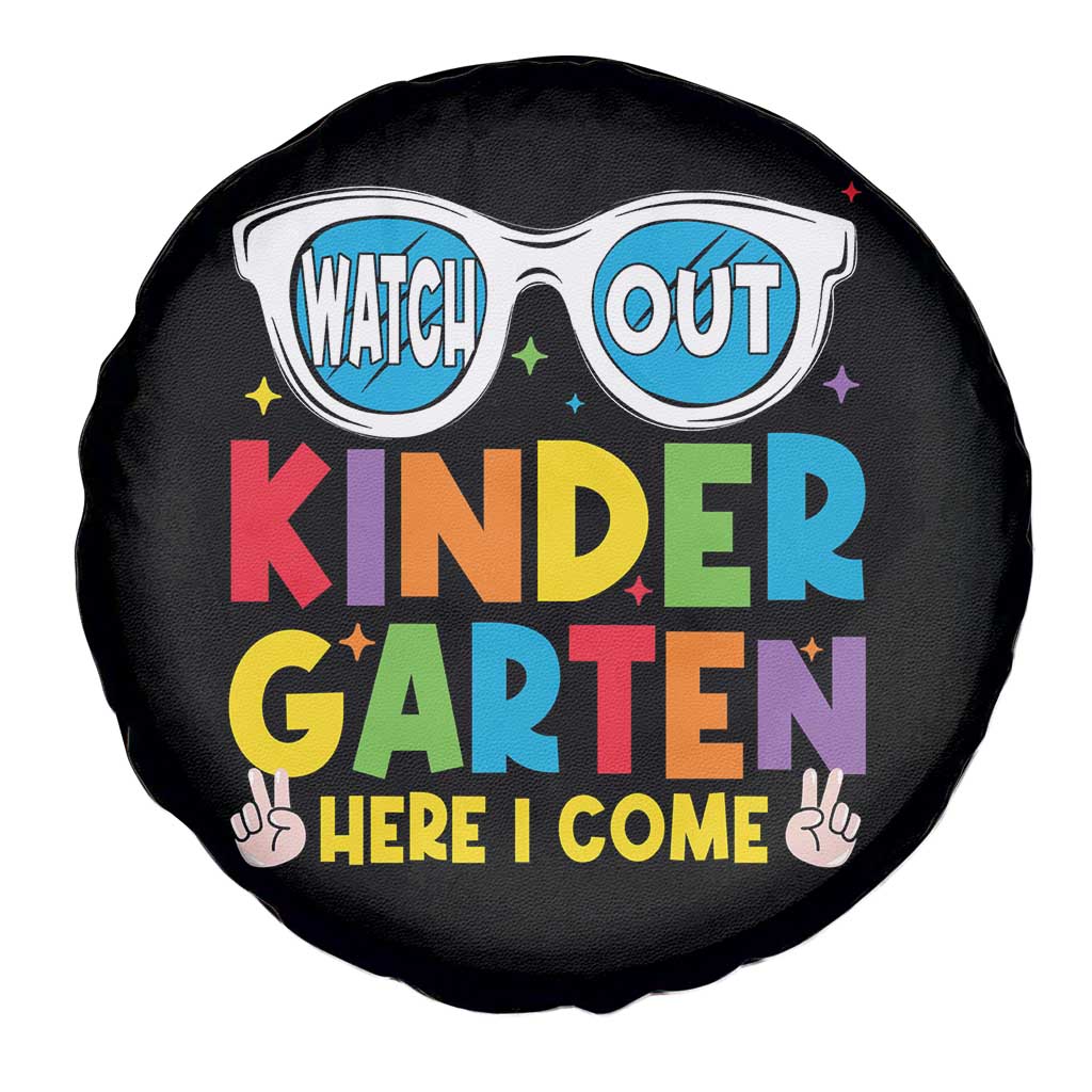 Back to School Kinder Spare Tire Cover Funny Kindergarten Teacher Team - Wonder Print Shop