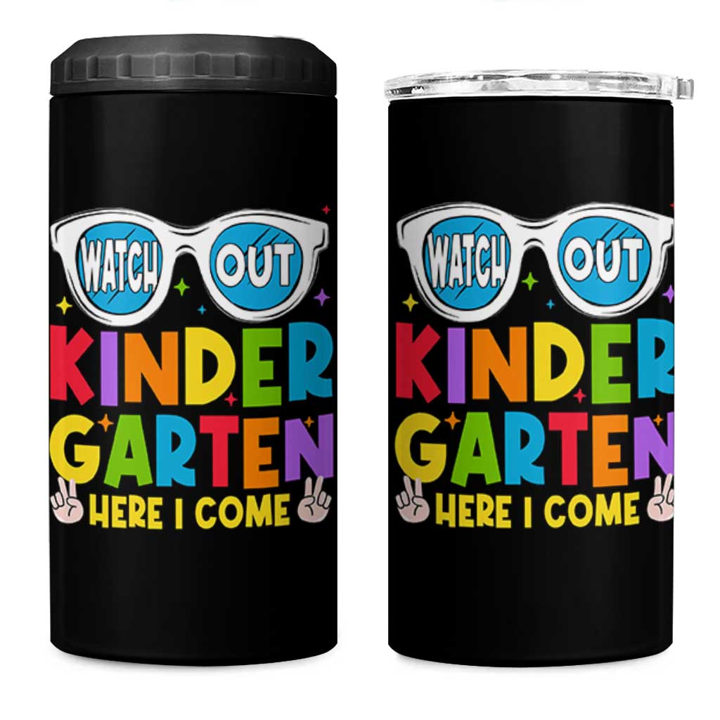 Back to School Kinder 4 in 1 Can Cooler Tumbler Funny Kindergarten Teacher Team - Wonder Print Shop