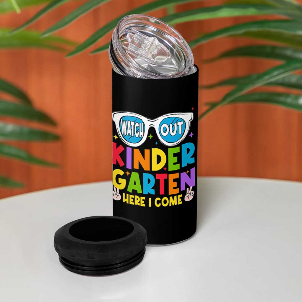 Back to School Kinder 4 in 1 Can Cooler Tumbler Funny Kindergarten Teacher Team - Wonder Print Shop