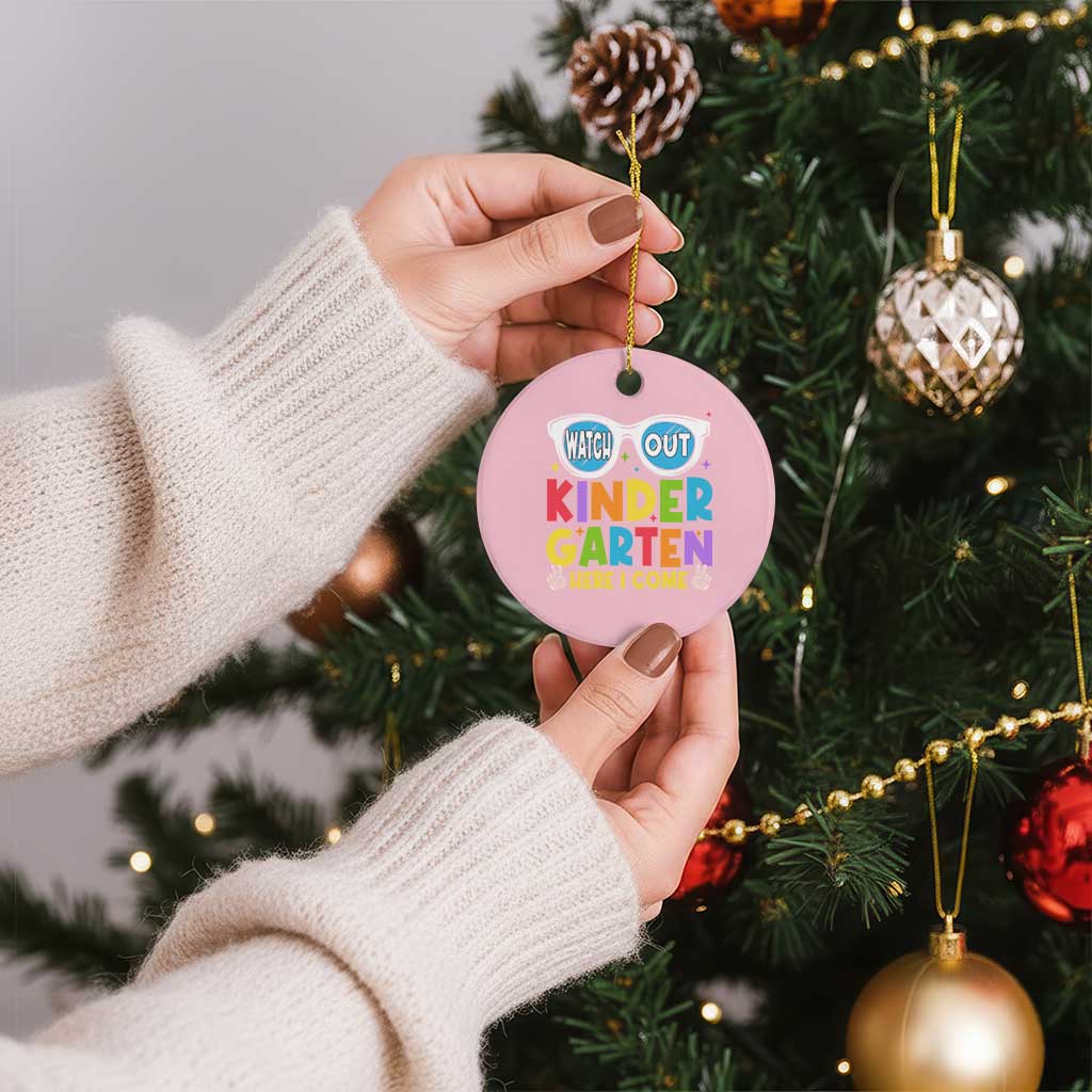 Back to School Kinder Ceramic Ornament Funny Kindergarten Teacher Team - Wonder Print Shop