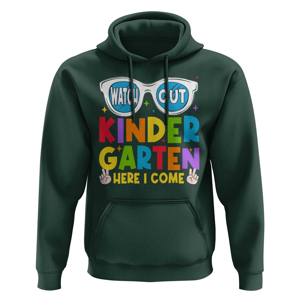 Back to School Kinder Hoodie Funny Kindergarten Teacher Team - Wonder Print Shop