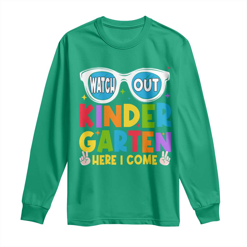 Back to School Kinder Long Sleeve Shirt Funny Kindergarten Teacher Team - Wonder Print Shop