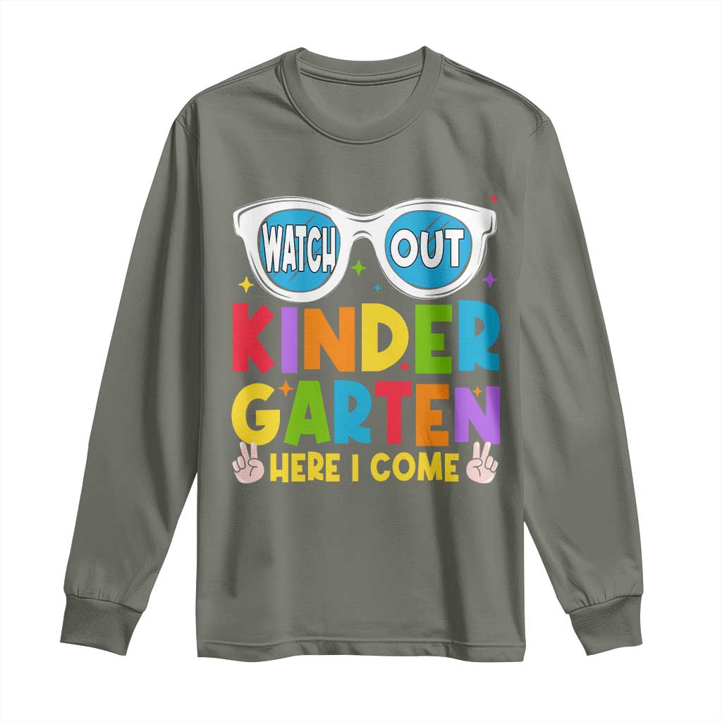 Back to School Kinder Long Sleeve Shirt Funny Kindergarten Teacher Team - Wonder Print Shop