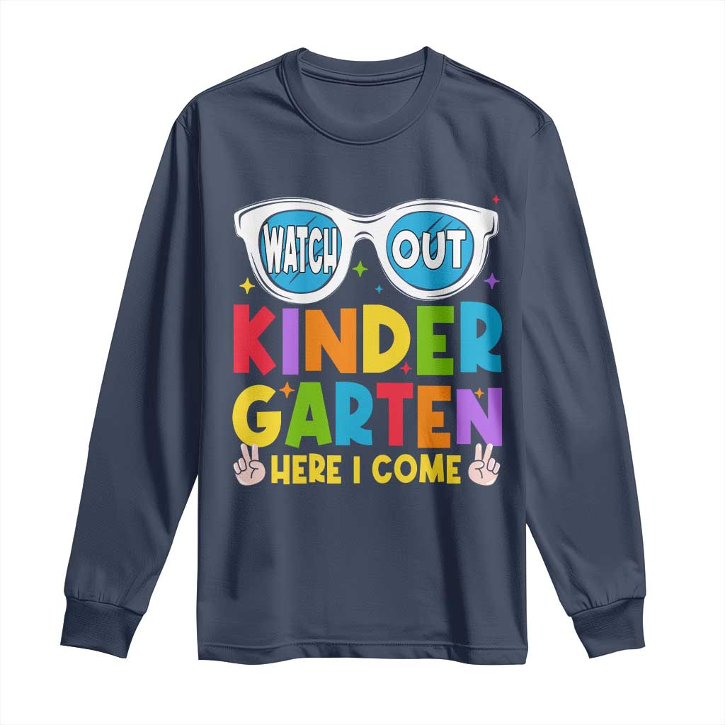 Back to School Kinder Long Sleeve Shirt Funny Kindergarten Teacher Team - Wonder Print Shop