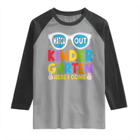 Back to School Kinder Raglan Shirt Funny Kindergarten Teacher Team - Wonder Print Shop