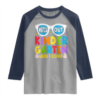 Back to School Kinder Raglan Shirt Funny Kindergarten Teacher Team - Wonder Print Shop