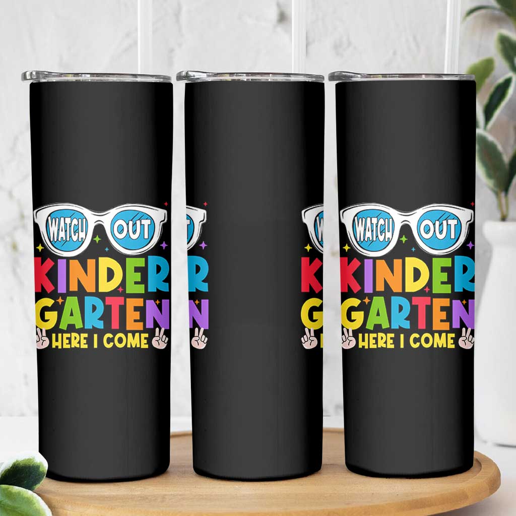 Back to School Kinder Skinny Tumbler Funny Kindergarten Teacher Team - Wonder Print Shop
