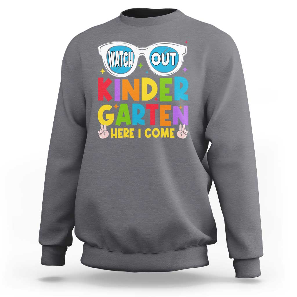 Back to School Kinder Sweatshirt Funny Kindergarten Teacher Team - Wonder Print Shop