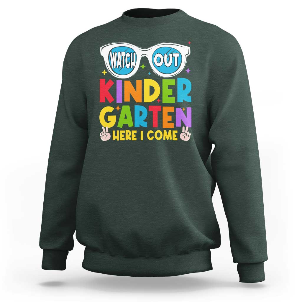 Back to School Kinder Sweatshirt Funny Kindergarten Teacher Team - Wonder Print Shop