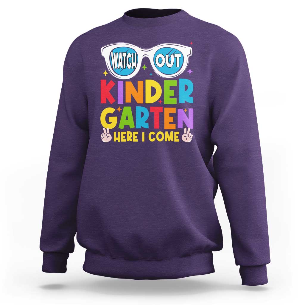 Back to School Kinder Sweatshirt Funny Kindergarten Teacher Team - Wonder Print Shop