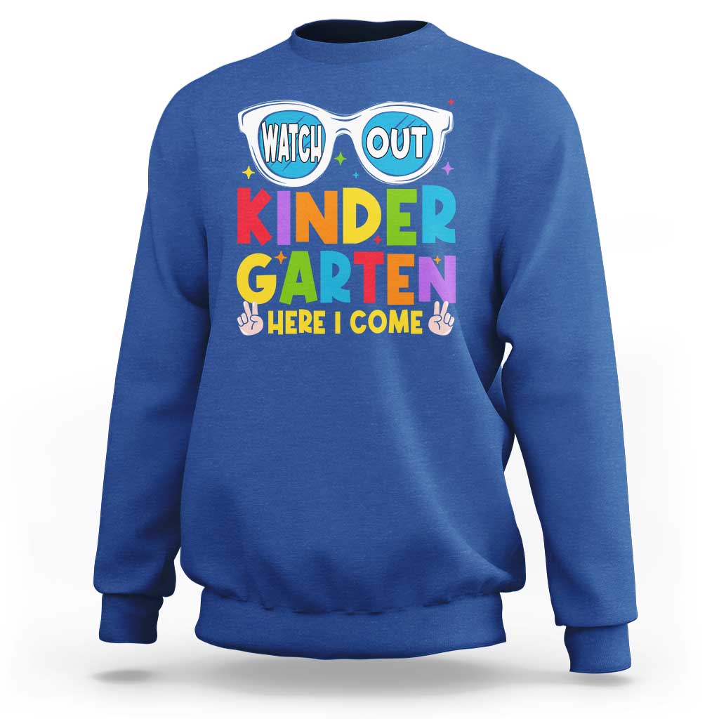 Back to School Kinder Sweatshirt Funny Kindergarten Teacher Team - Wonder Print Shop