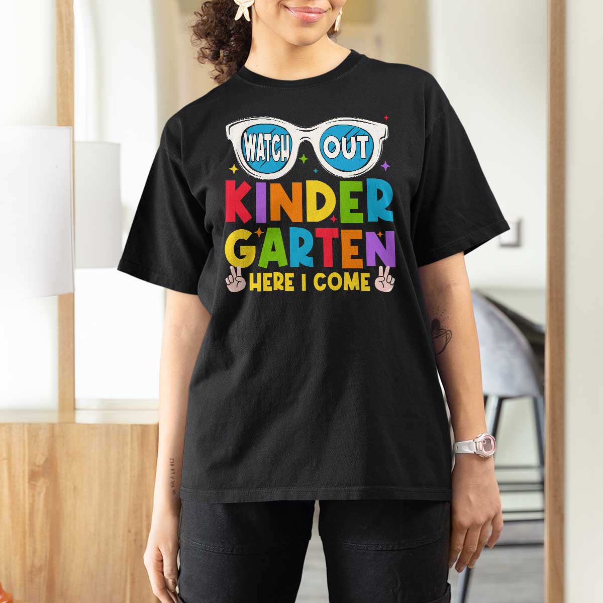 Back to School Kinder T Shirt For Women Funny Kindergarten Teacher Team - Wonder Print Shop