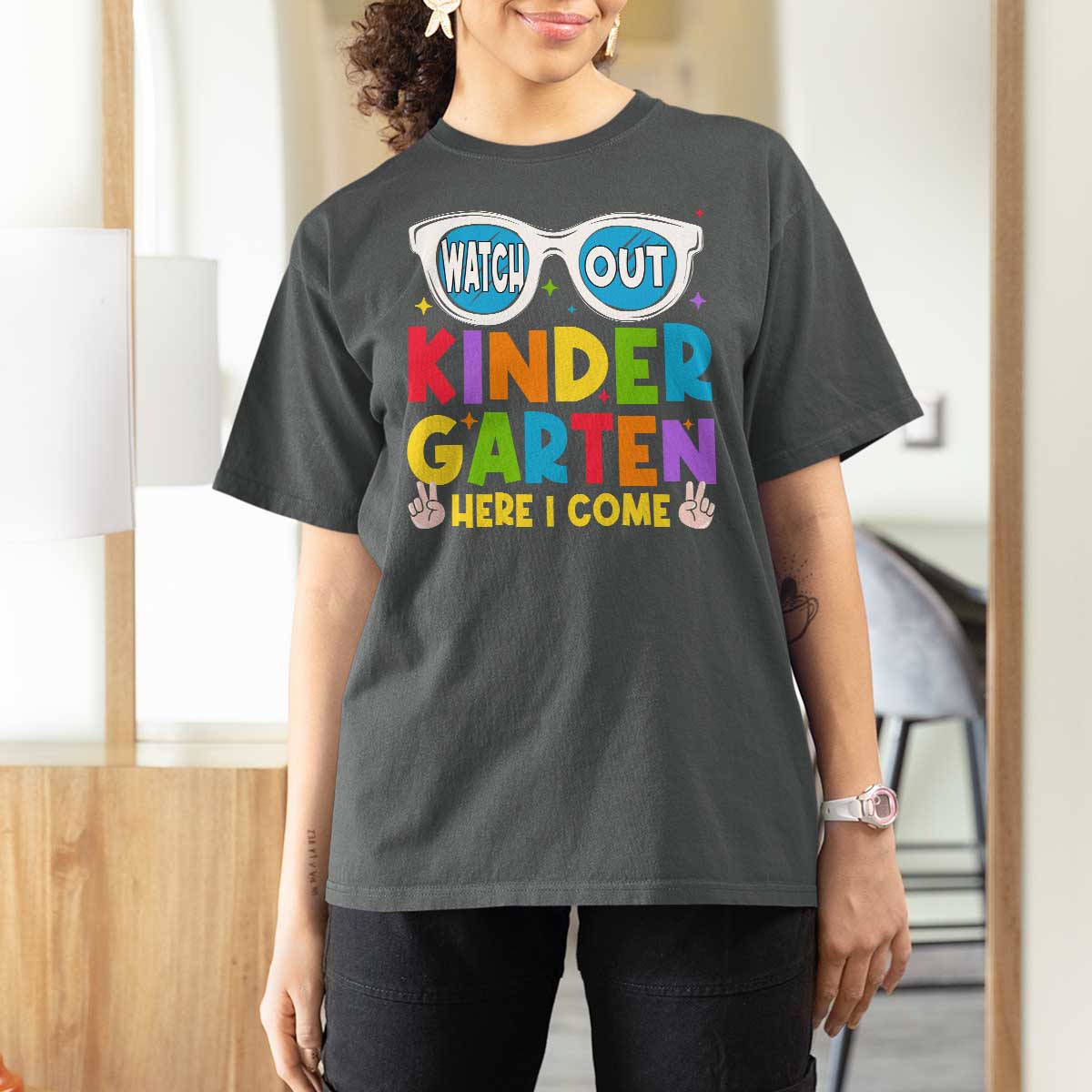 Back to School Kinder T Shirt For Women Funny Kindergarten Teacher Team - Wonder Print Shop