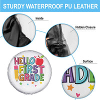 Hello First Grade Teacher Spare Tire Cover Back To School 1st Grade Team - Wonder Print Shop