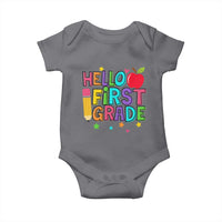 Hello First Grade Teacher Baby Onesie Back To School 1st Grade Team - Wonder Print Shop