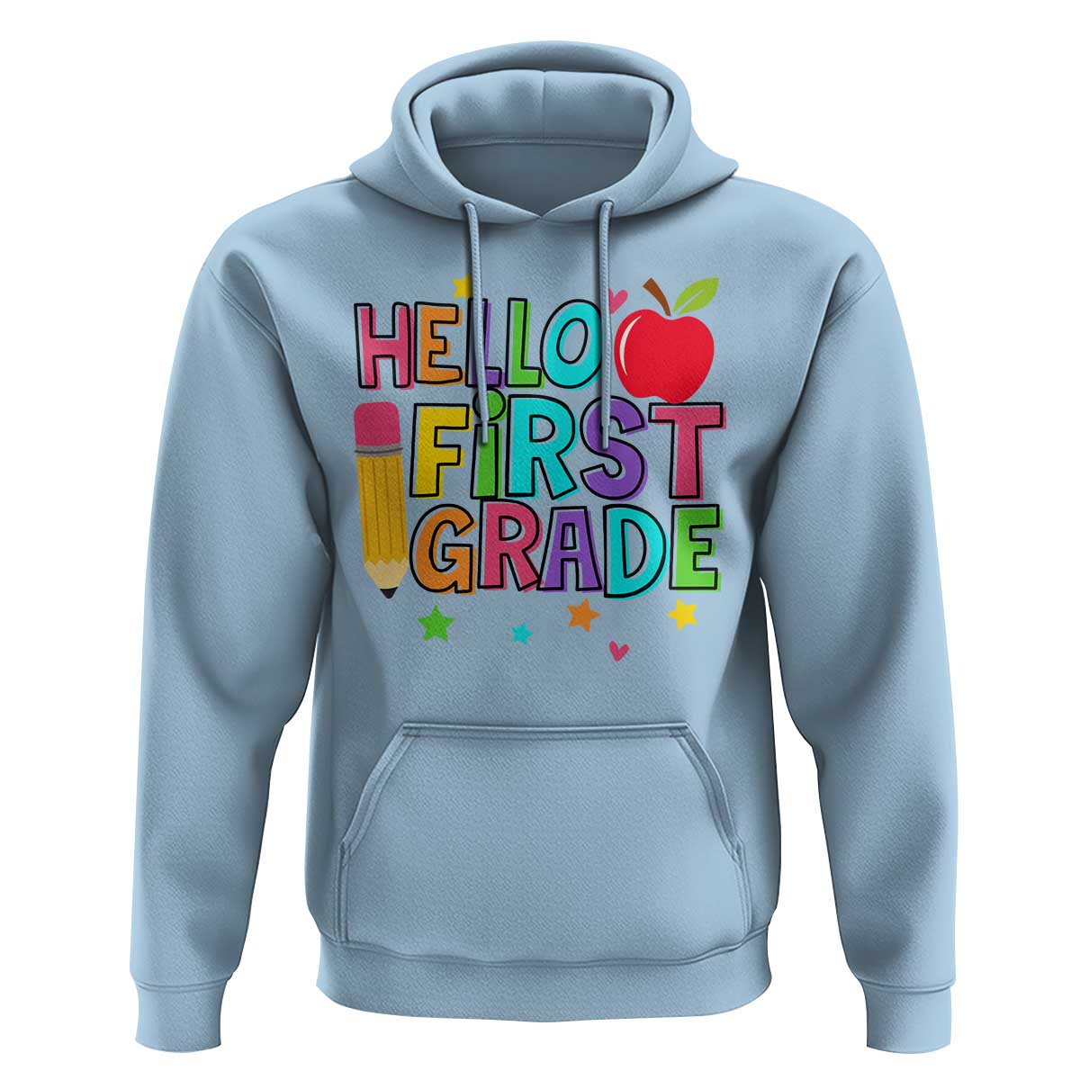 Hello First Grade Teacher Hoodie Back To School 1st Grade Team - Wonder Print Shop