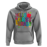 Hello First Grade Teacher Hoodie Back To School 1st Grade Team - Wonder Print Shop