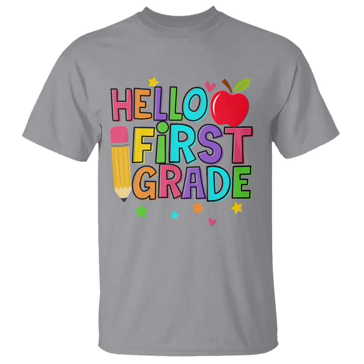 Hello First Grade Teacher T Shirt Back To School 1st Grade Team - Wonder Print Shop
