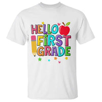 Hello First Grade Teacher T Shirt Back To School 1st Grade Team - Wonder Print Shop