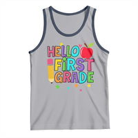 Hello First Grade Teacher Tank Top Back To School 1st Grade Team - Wonder Print Shop