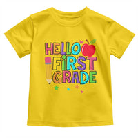 Hello First Grade Teacher Toddler T Shirt Back To School 1st Grade Team - Wonder Print Shop