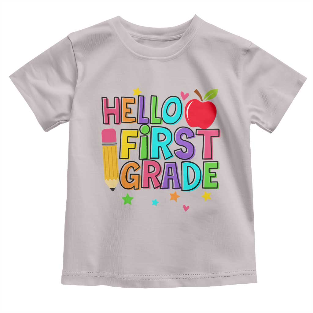 Hello First Grade Teacher Toddler T Shirt Back To School 1st Grade Team - Wonder Print Shop